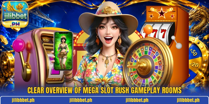 Clear overview of Mega Slot Rush gameplay rooms Clear overview of Mega Slot Rush gameplay rooms