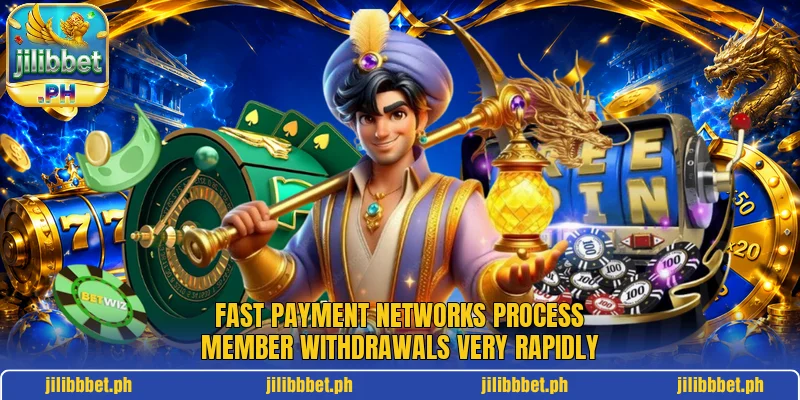 Fast payment networks process member withdrawals very rapidly