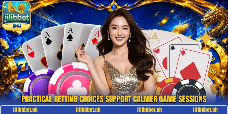 Practical betting choices support calmer game sessions
